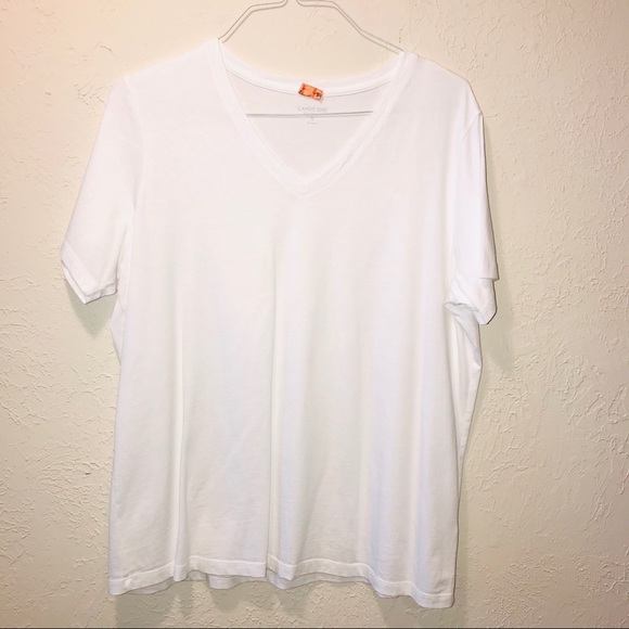 Lands' End Tops - Land’s End Relaxed Fit Shirt Sleeve T-Shirt